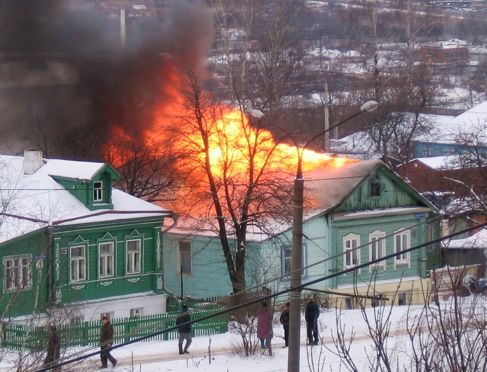 Пожар на ул. Добросельской