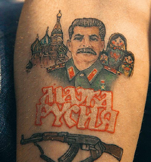 Сталин современное тату